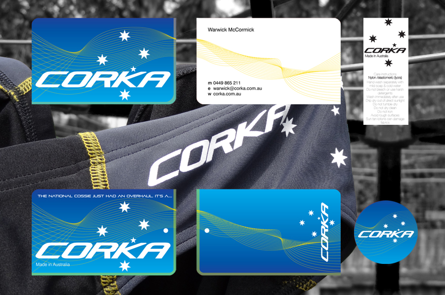 Corka Swimwear Logo and Visual Identity