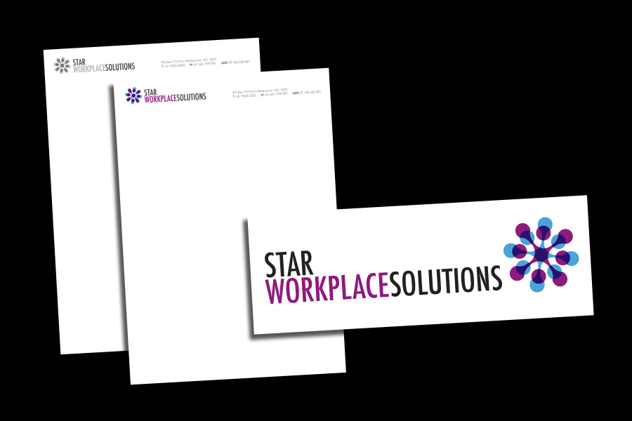Star Workplace Solutions Logo and Visual Identity