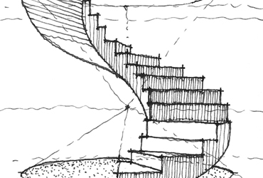 Spiral staircase study